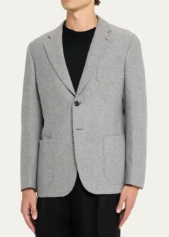 Giorgio ArmaniMen's Birdseye Cashmere Single-Breasted Blazer