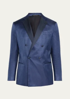 Giorgio ArmaniMen's Chevron Double-Breasted Dinner Jacket