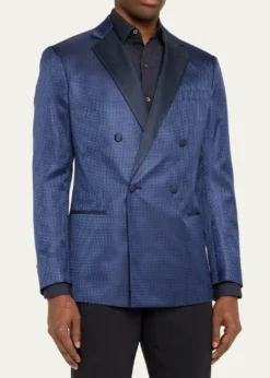 Giorgio ArmaniMen's Chevron Double-Breasted Dinner Jacket
