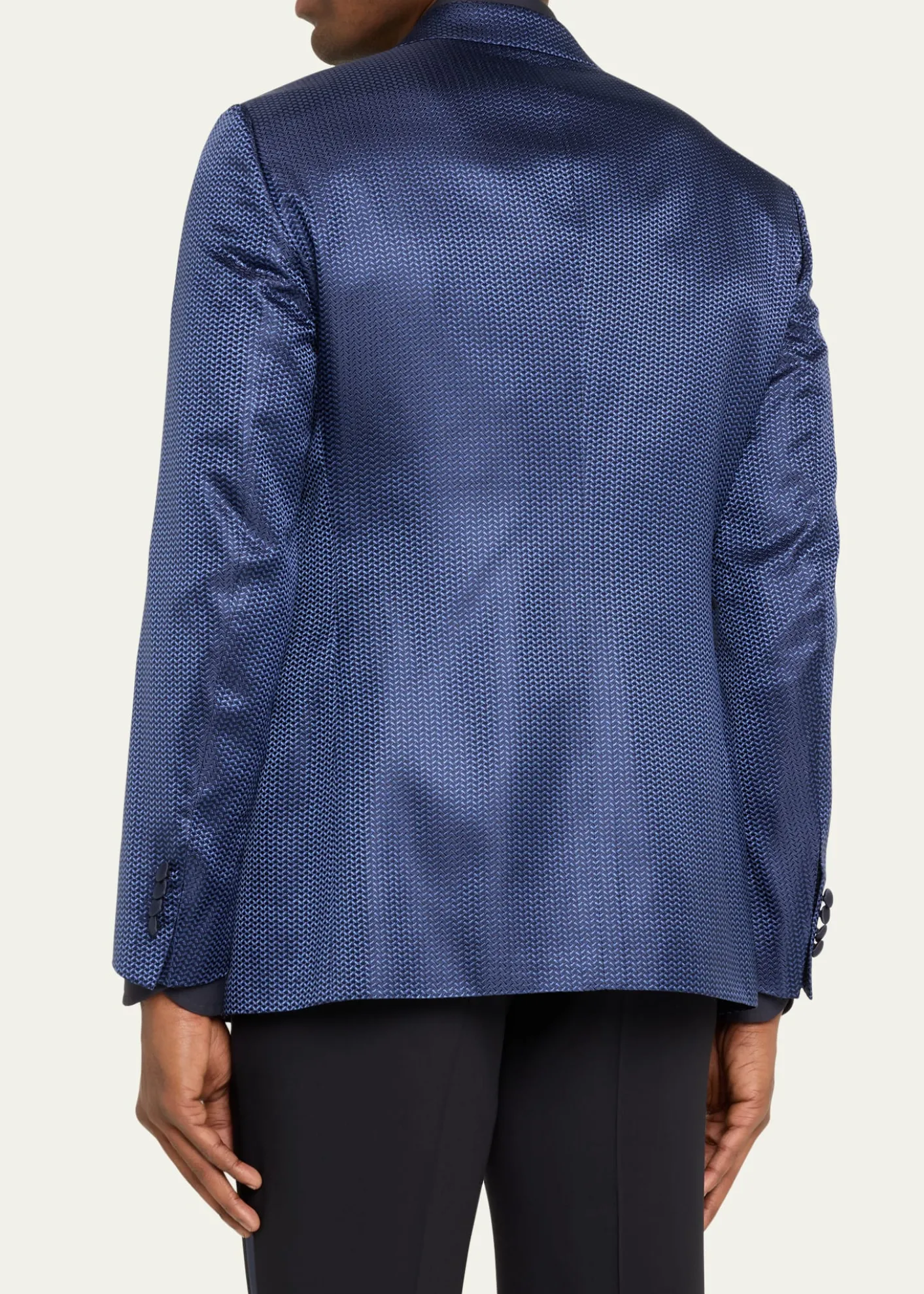 Giorgio ArmaniMen's Chevron Double-Breasted Dinner Jacket