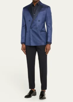 Giorgio ArmaniMen's Chevron Double-Breasted Dinner Jacket