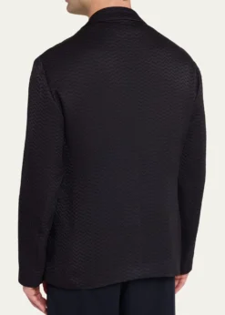 Giorgio ArmaniMen's Chevron Silk and Wool Sport Coat