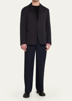 Giorgio ArmaniMen's Chevron Silk and Wool Sport Coat