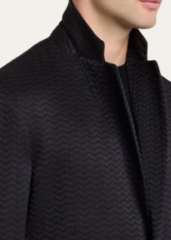Giorgio ArmaniMen's Chevron Silk and Wool Sport Coat