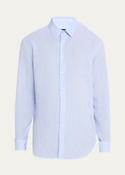 Giorgio ArmaniMen's Classic-Fit Linen Sport Shirt