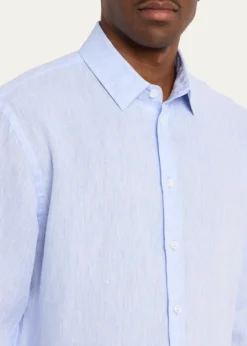 Giorgio ArmaniMen's Classic-Fit Linen Sport Shirt