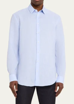Giorgio ArmaniMen's Classic-Fit Linen Sport Shirt