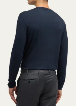 Giorgio ArmaniMen's Cotton Long-Sleeve Crewneck T-Shirt