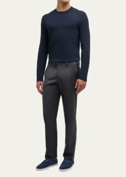 Giorgio ArmaniMen's Cotton Long-Sleeve Crewneck T-Shirt