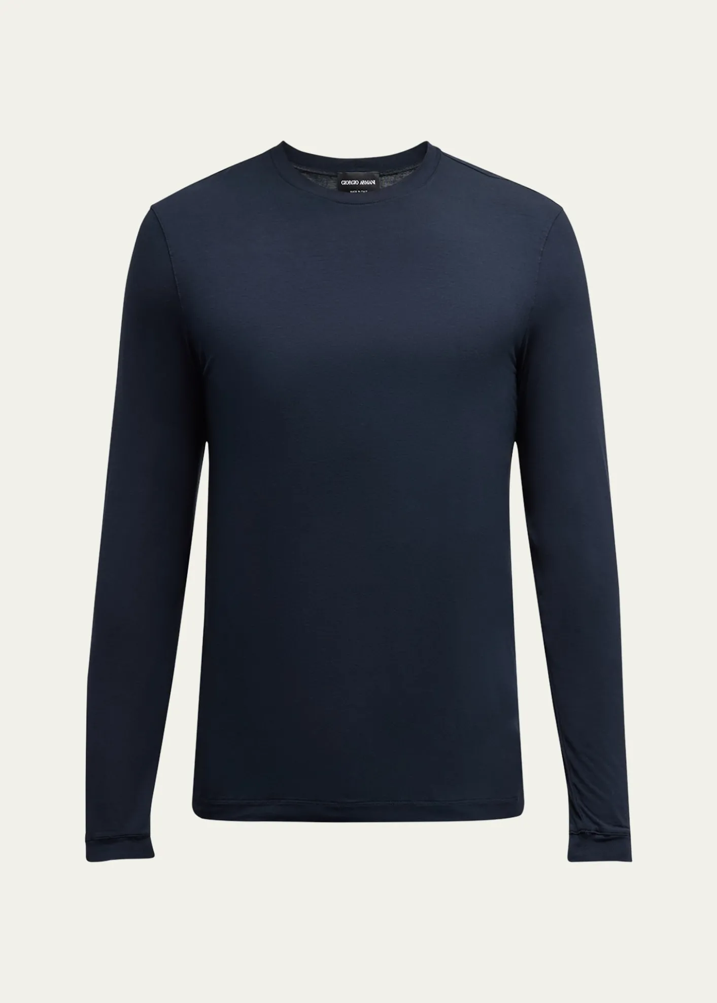 Giorgio ArmaniMen's Cotton Long-Sleeve Crewneck T-Shirt