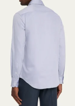 Giorgio ArmaniMen's Cotton Micro-Dot Dress Shirt