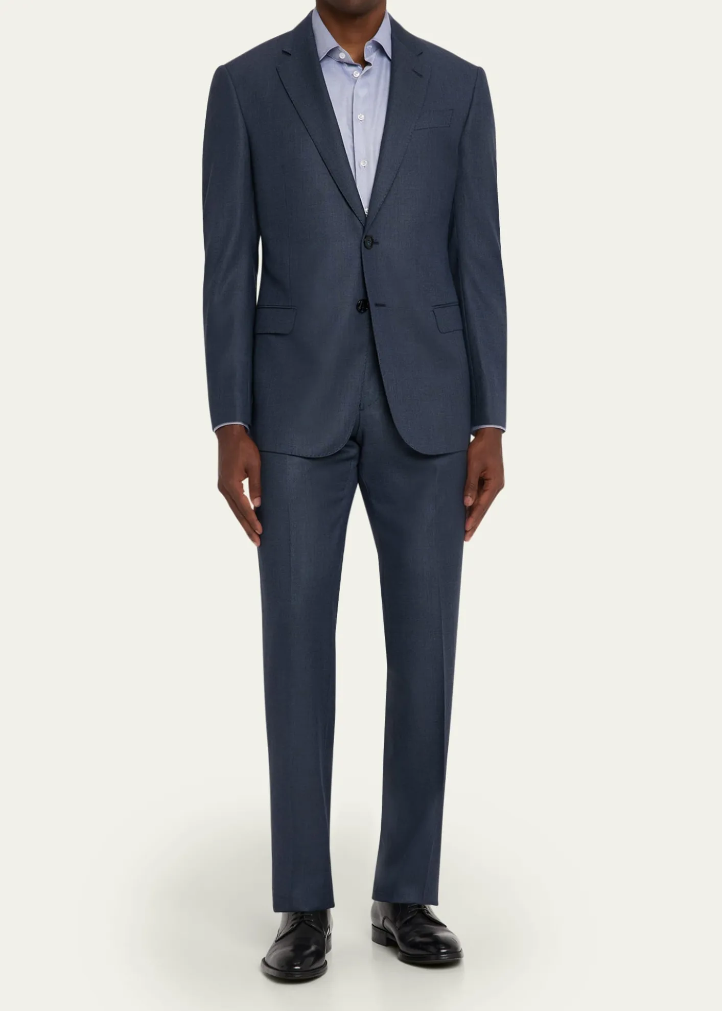 Giorgio ArmaniMen's Cotton Micro-Dot Dress Shirt