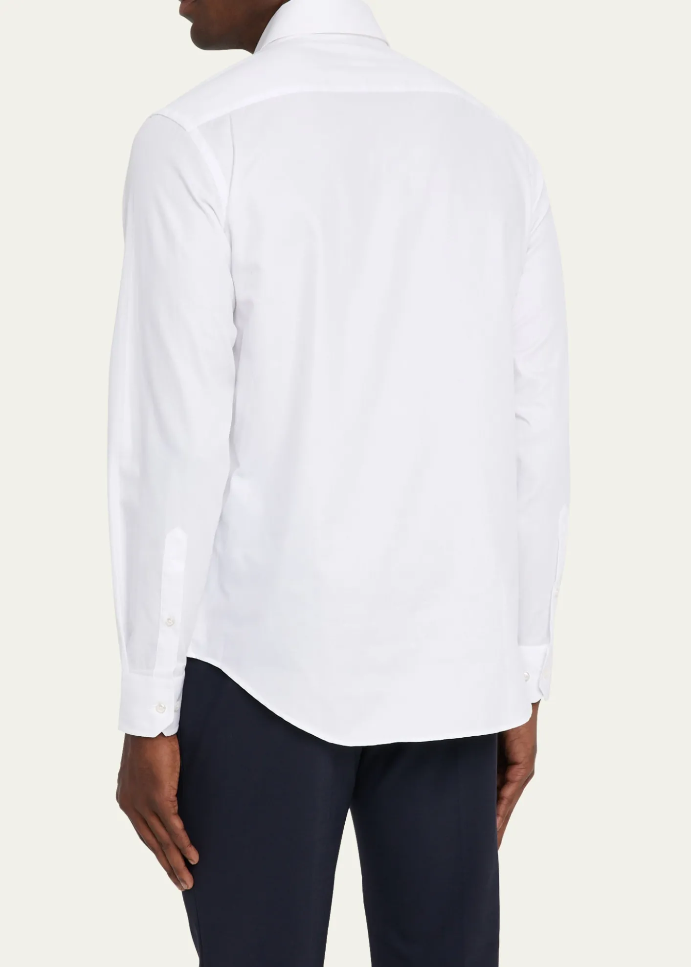 Giorgio ArmaniMen's Cotton Tonal Dot Dress Shirt
