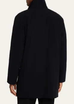 Giorgio ArmaniMen's Crepe Wool Topcoat