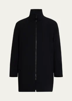 Giorgio ArmaniMen's Crepe Wool Topcoat