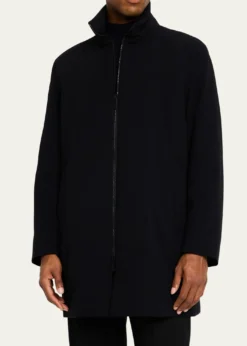 Giorgio ArmaniMen's Crepe Wool Topcoat
