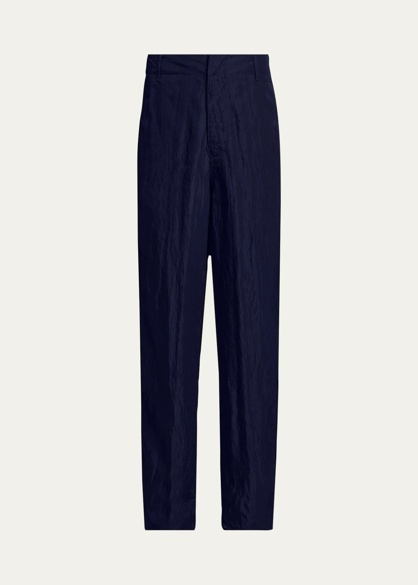 Giorgio ArmaniMen's Crinkled Viscose Trousers