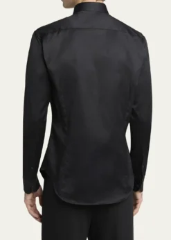 Giorgio ArmaniMen's Crystal Bib Front Cotton Dress Shirt