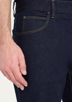 Giorgio ArmaniMen's Dark-Wash Denim Straight-Leg Jeans