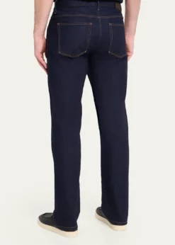 Giorgio ArmaniMen's Dark-Wash Denim Straight-Leg Jeans