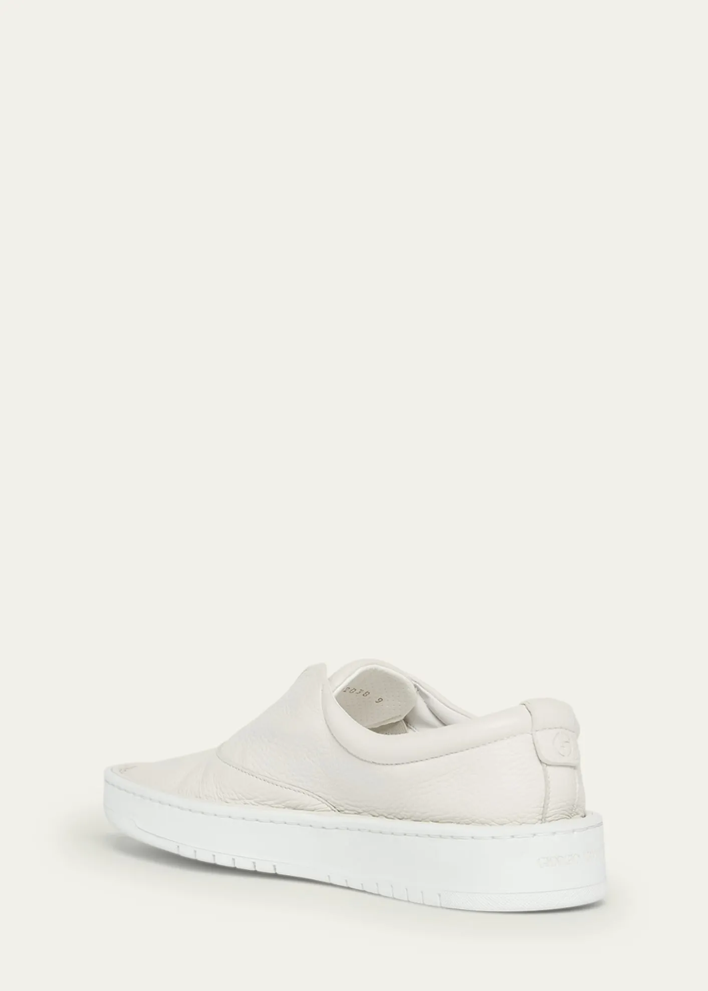 Giorgio ArmaniMen's Deerskin Slip-On Sneakers