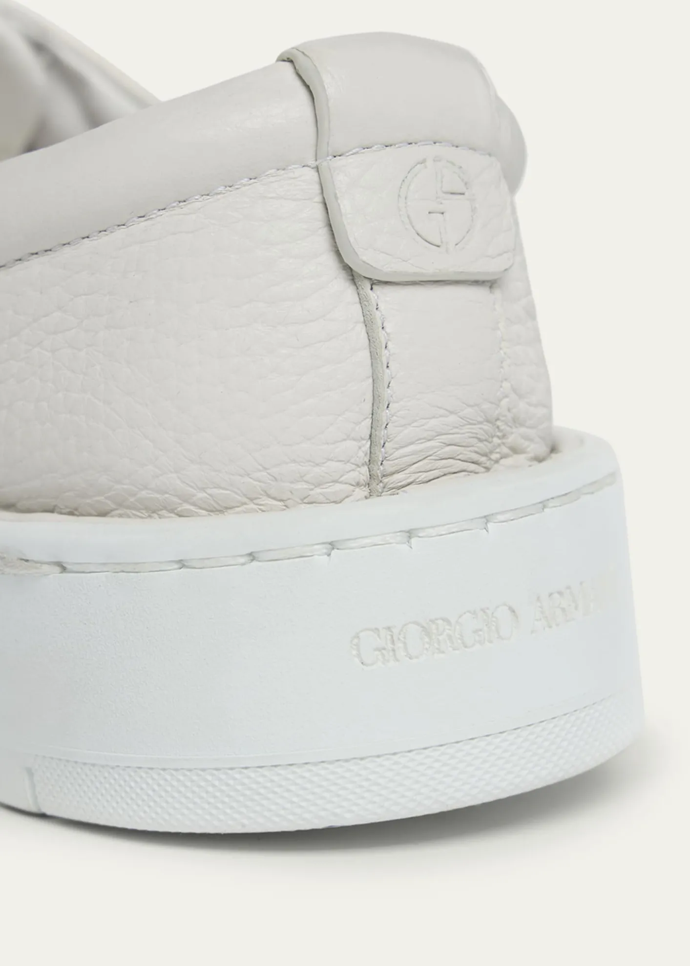 Giorgio ArmaniMen's Deerskin Slip-On Sneakers