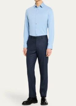 Giorgio ArmaniMen's Flex Tortona Cotton Jersey Sport Shirt