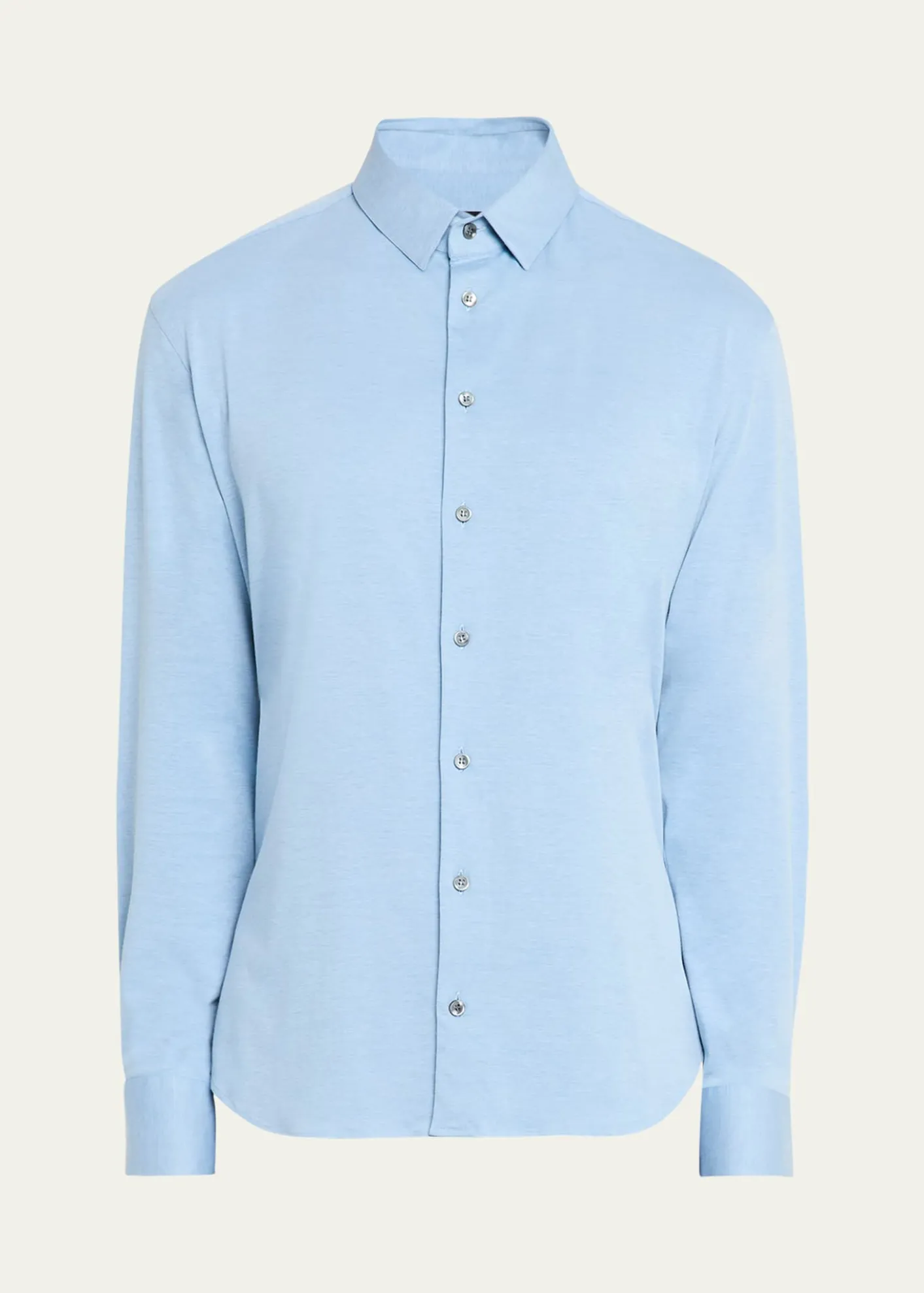 Giorgio ArmaniMen's Flex Tortona Cotton Jersey Sport Shirt