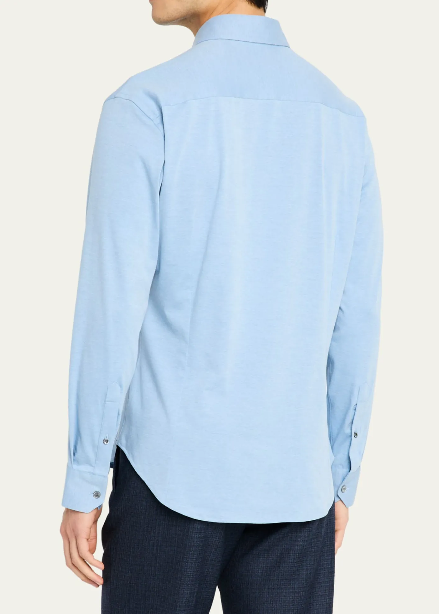 Giorgio ArmaniMen's Flex Tortona Cotton Jersey Sport Shirt