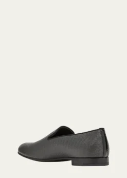 Giorgio ArmaniMen's Formal Leather Venetian Loafers