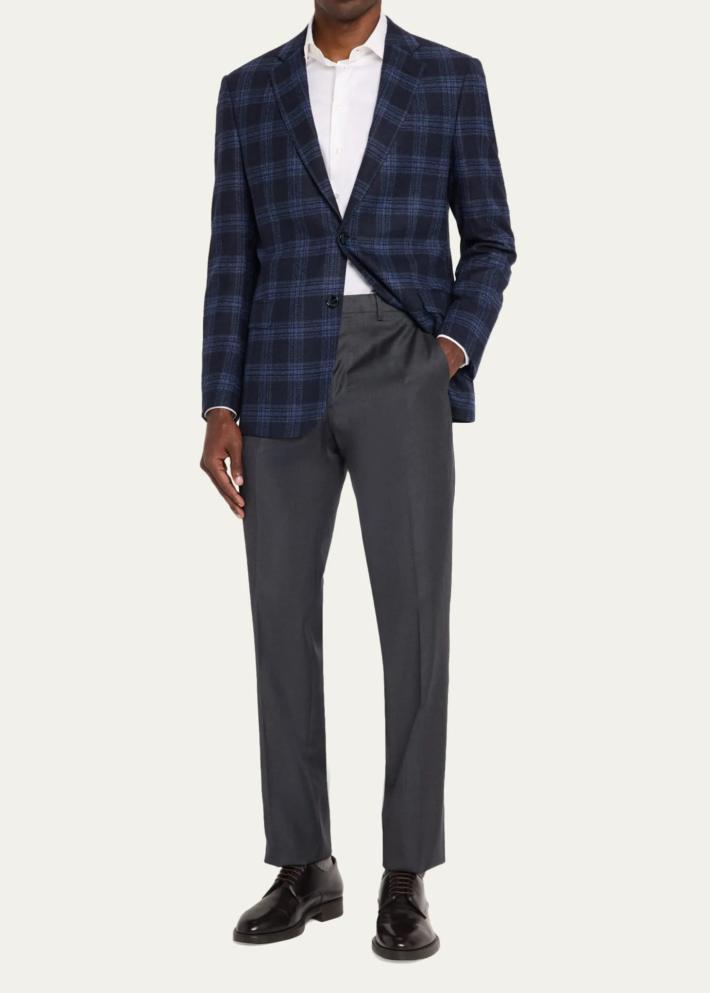 Giorgio ArmaniMen's Glen Plaid Single-Breasted Sport Coat