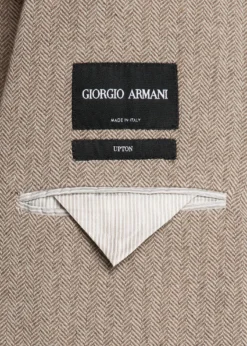 Giorgio ArmaniMen's Herringbone Cashmere and Wool Sport Coat