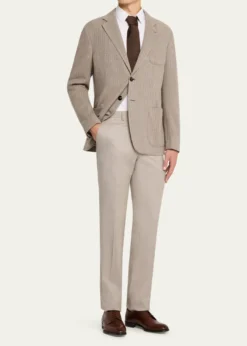 Giorgio ArmaniMen's Herringbone Cashmere and Wool Sport Coat