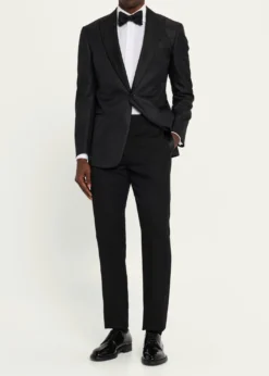 Giorgio ArmaniMen's Honeycomb Satin Peak Lapel Dinner Jacket