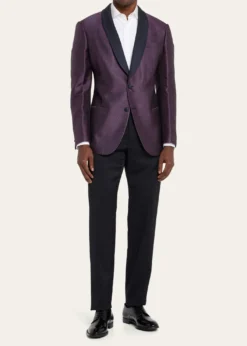 Giorgio ArmaniMen's Jacquard Shawl Blazer