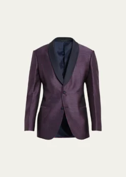 Giorgio ArmaniMen's Jacquard Shawl Blazer