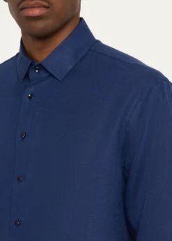 Giorgio ArmaniMen's Linen Classic-Fit Sport Shirt
