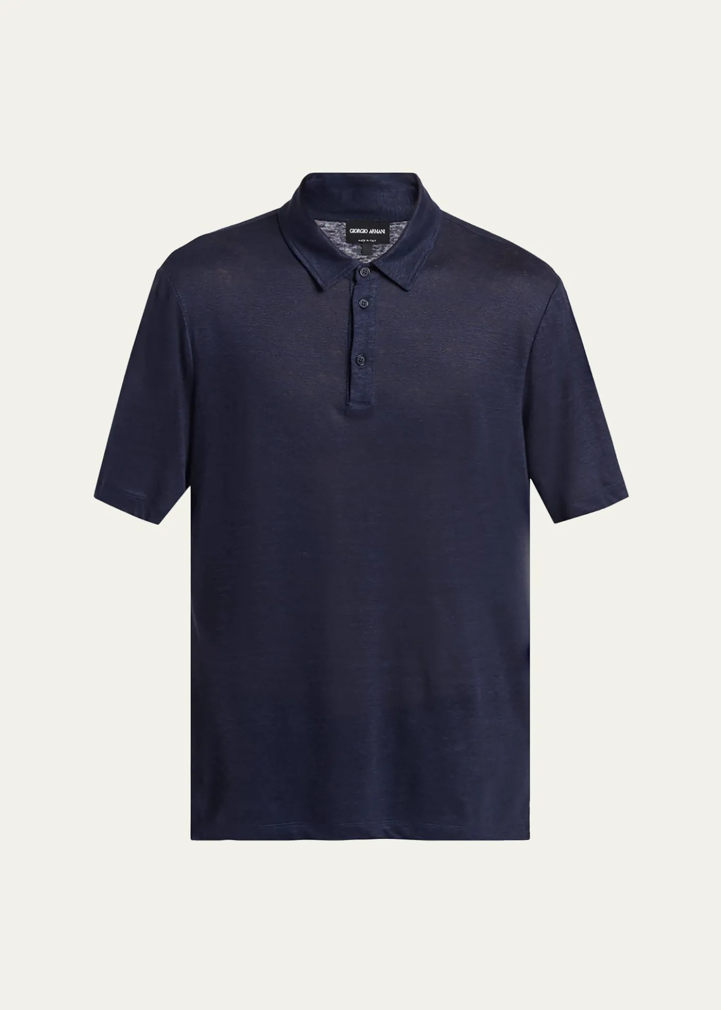 Giorgio ArmaniMen's Linen Classic-Fit Polo Shirt