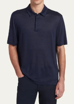 Giorgio ArmaniMen's Linen Classic-Fit Polo Shirt