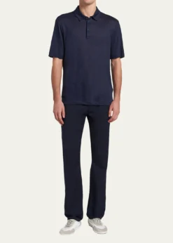 Giorgio ArmaniMen's Linen Classic-Fit Polo Shirt