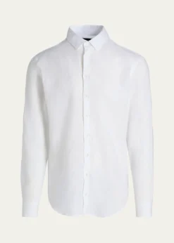 Giorgio ArmaniMen's Linen Classic-Fit Sport Shirt