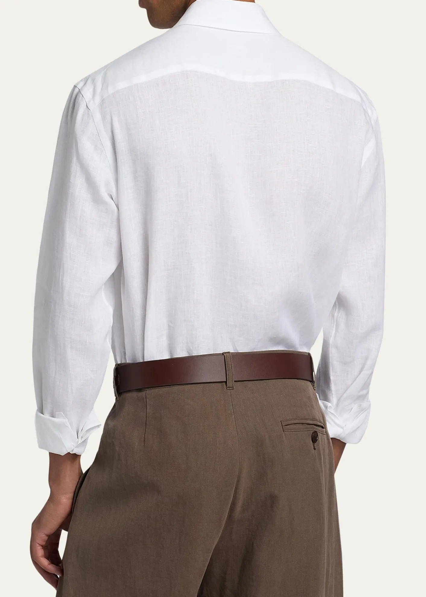 Giorgio ArmaniMen's Linen Classic-Fit Sport Shirt