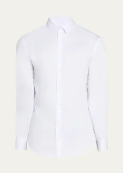 Giorgio ArmaniMen's Logan Piece-Dyed Cotton Sport Shirt