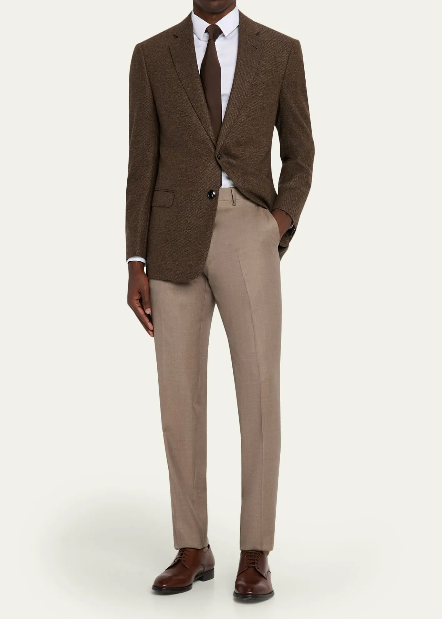 Giorgio ArmaniMen's Logan Piece-Dyed Cotton Sport Shirt