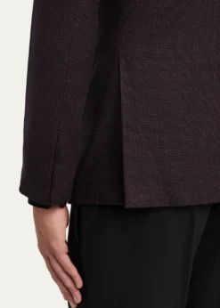 Giorgio ArmaniMen's Micro Grid Textured Blend Sport Coat