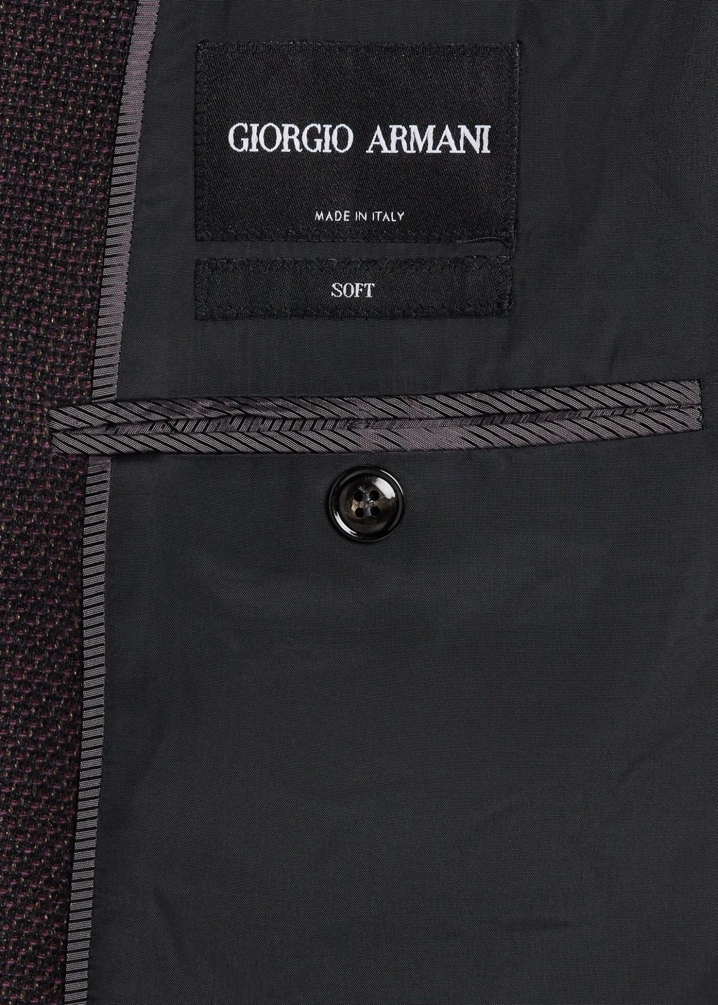 Giorgio ArmaniMen's Micro Grid Textured Blend Sport Coat