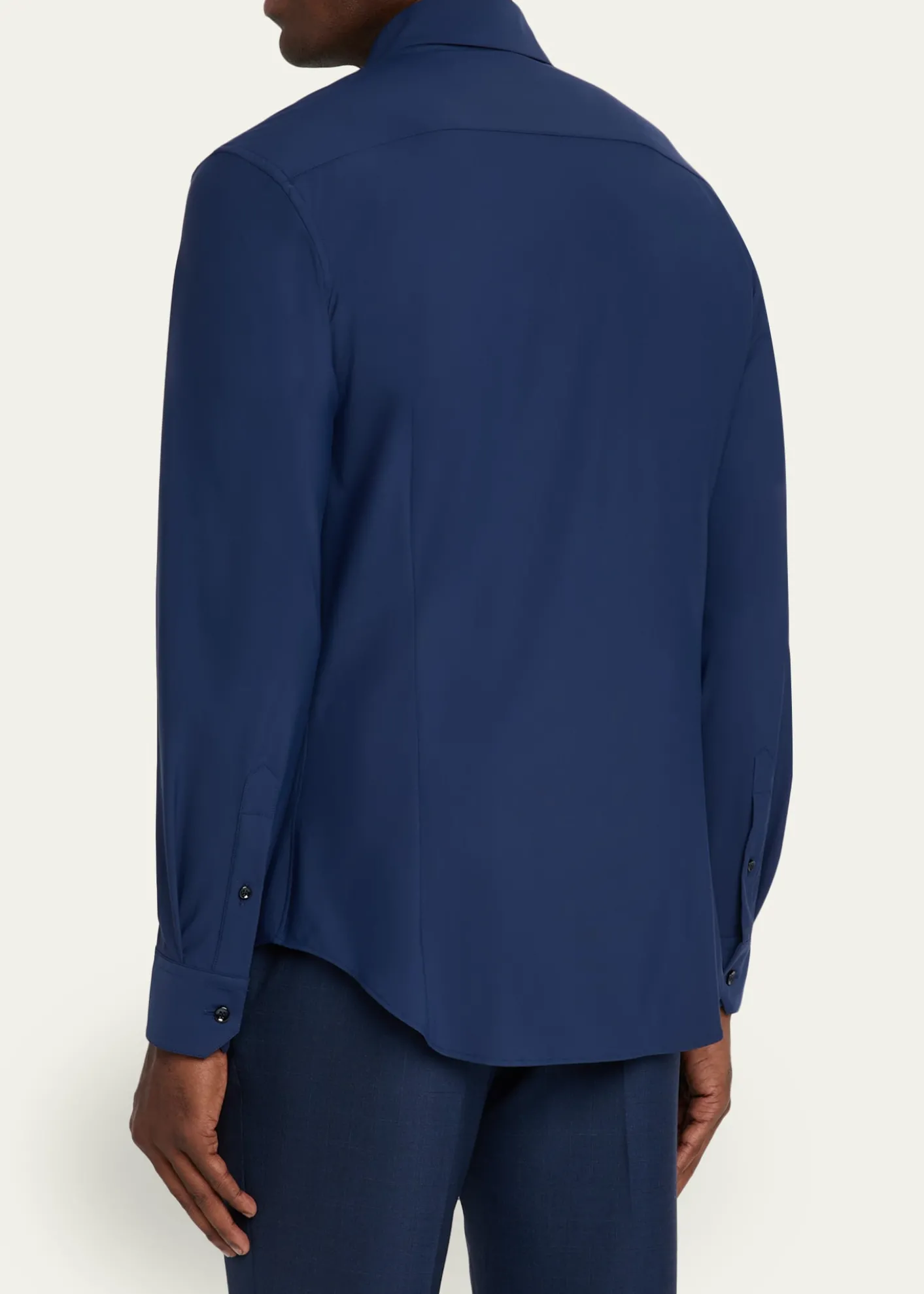 Giorgio ArmaniMen's Nylon-Stretch Slim Sport Shirt