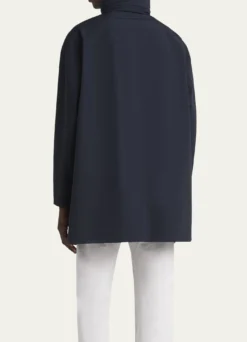 Giorgio ArmaniMen's Nylon Stretch Caban Coat