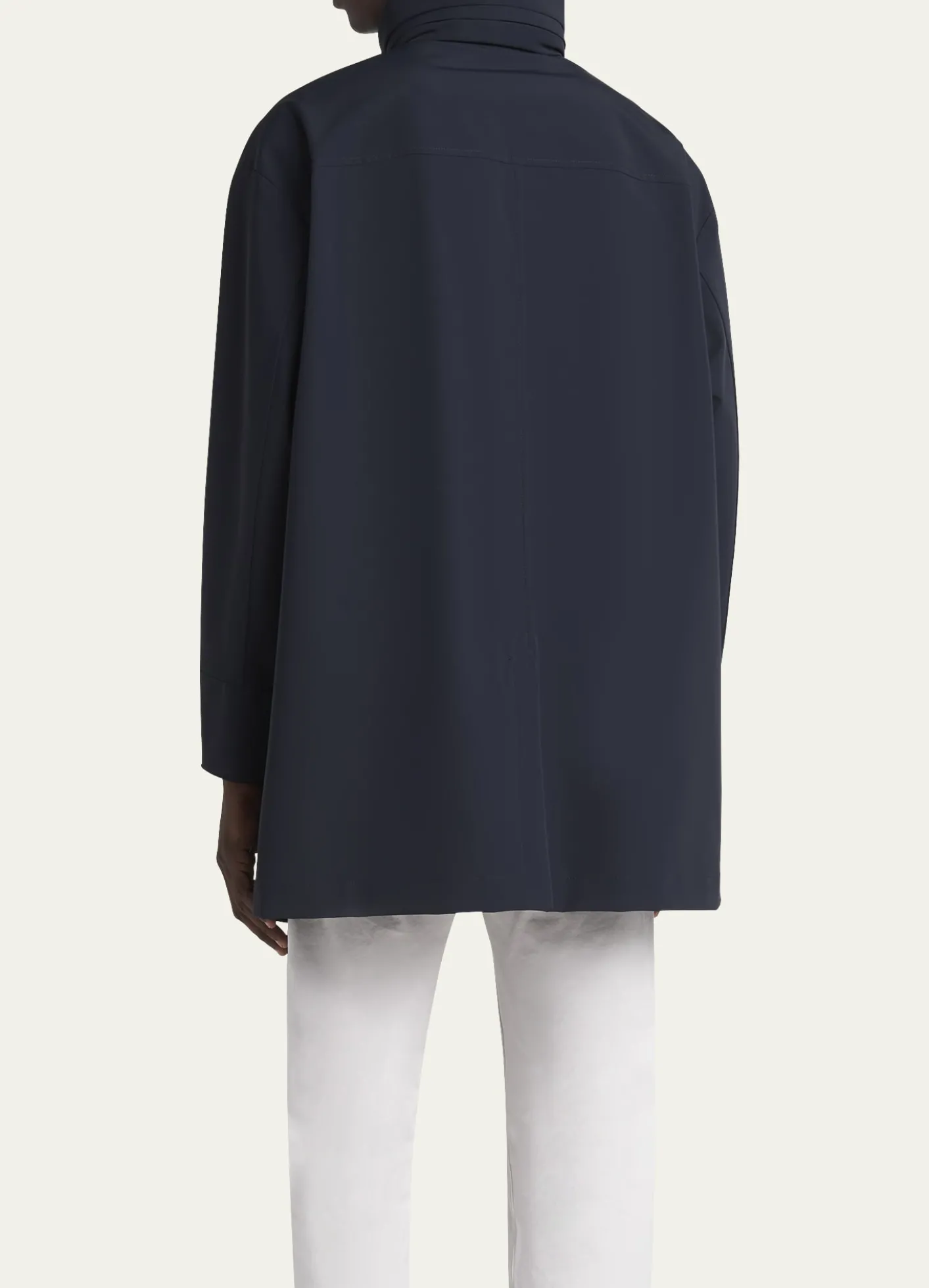 Giorgio ArmaniMen's Nylon Stretch Caban Coat