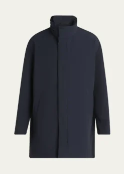 Giorgio ArmaniMen's Nylon Stretch Caban Coat